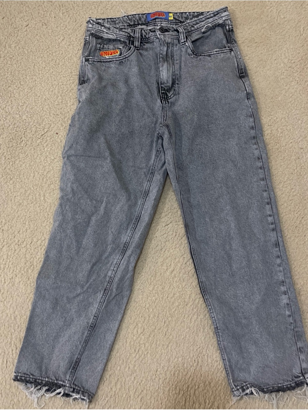 Empyre Washed Gray Relaxed Men's Jeans